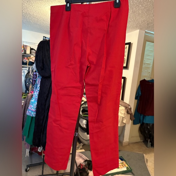 NWT Lior Red Straight Leg Women's Pants. Size 16. - Picture 8 of 8